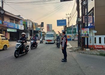 Antisipasi Laka Lantas Unit Samapta Polsek Lembursitu Lakukan Gatur Pagu Hari