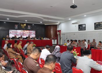 Gelar Rakor Lintas Sektoral, Ini Strategi Polres Sukabumi Kota Amankan Pemilu 2024