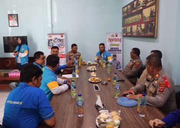 Perkuat Jalinan Komunikasi, Kapolres Sukabumi Kota Ngariung Bareng KNPI