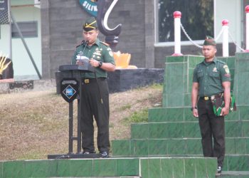 Upacara 17- San Bulan Oktober Dandim 0607/ Kota Sukabumi Bacakan Amanat Panglima TNI