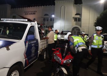 Terjaring KRYD, Puluhan Sepeda Motor Berknalpot Brong di Sukabumi Diamankan Polisi