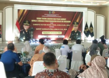 Dandim 0607/Kota Sukabumi dan Forkopimda Hadiri Sertijab dan Lepas Sambut Kalapas II Sukabumi