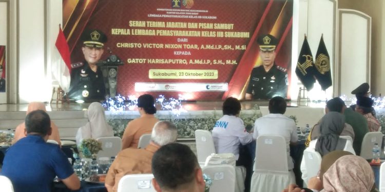 Dandim 0607/Kota Sukabumi dan Forkopimda Hadiri Sertijab dan Lepas Sambut Kalapas II Sukabumi