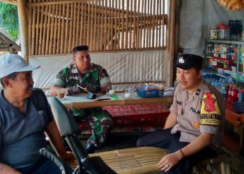 Sinergitas TNI POLRI Sambang Wilayah Ciptakan Kamtibmas Aman