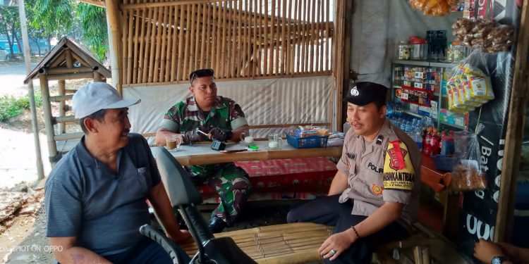 Sinergitas TNI POLRI Sambang Wilayah Ciptakan Kamtibmas Aman