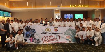 Bareng Bhayangkari, Polres Sukabumi Kota Nobar “Aku Rindu”