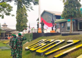 Peringati Sumpah Pemuda, Kodim 0607/Kota Sukabumi Gelar Upacara Bendera
