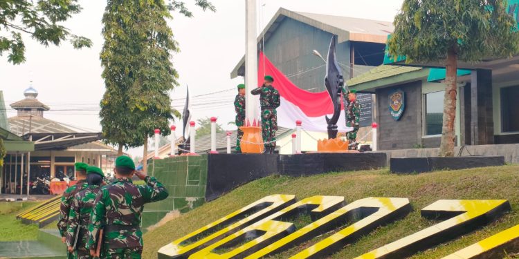 Peringati Sumpah Pemuda, Kodim 0607/Kota Sukabumi Gelar Upacara Bendera