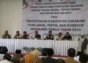 Ciptakan Kabupaten Sukabumi Yang Aman Tertib dan Kondusif Jelang Pemilu 2024, Kesbangpol Gelar FGD