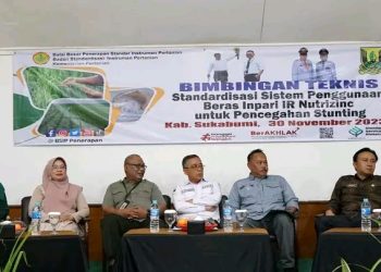 Bimtek Standarisasi Sistem Penggunaan Beras Inpari IR Nutrizinc, Wakbup Tekan Angka Stunting