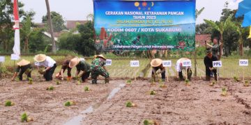 Gerakan Nasional Ketahanan Pangan Tahun 2023 Kodim 0607/ Kota Sukabumi