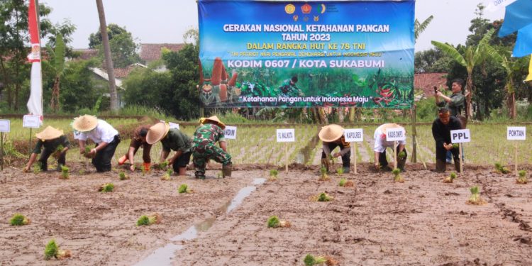 Gerakan Nasional Ketahanan Pangan Tahun 2023 Kodim 0607/ Kota Sukabumi