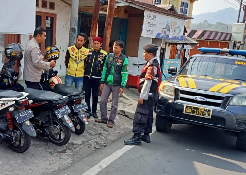 Polsek Lembursitu Polres Sukabumi Kota Sambangi Pangkalan Ojeg