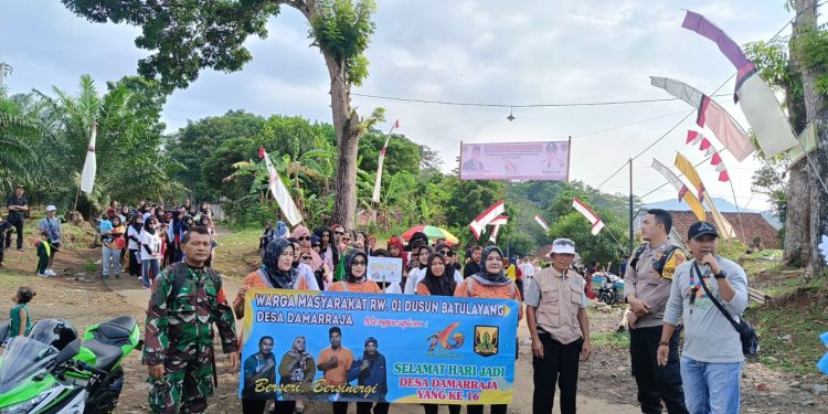 Milad Desa Damarraja Ke-16, Warga Sambut Dengan Antusias