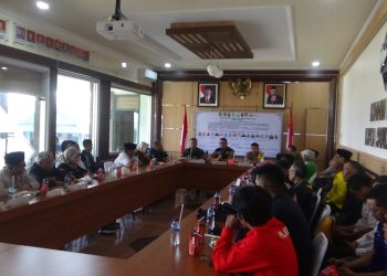 Kodim 0607/ Kota Sukabumi Gelar Deklarasi Pemilu Damai bersama Forkopimda