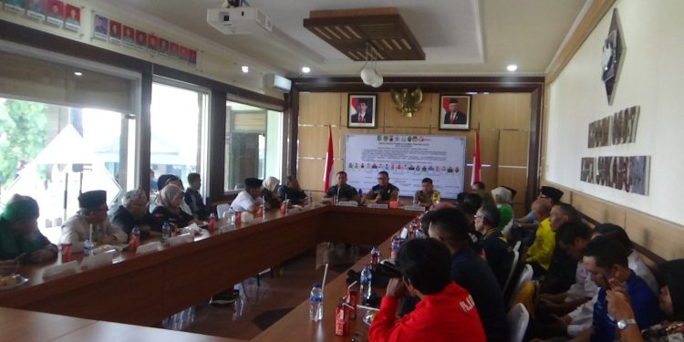 Kodim 0607/ Kota Sukabumi Gelar Deklarasi Pemilu Damai bersama Forkopimda