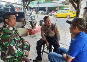 Perkuat Sinergitas TNI-Polri, Bhabinkamtibmas Bersama Babinsa Sambangi Warga Binaan