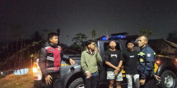 Patroli Malam Hari Polsek Lembursitu Cegah Gangguan Kamtibmas