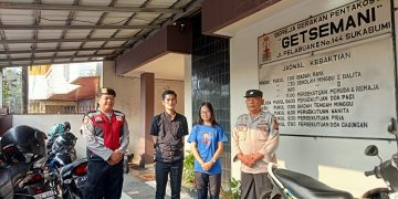Minggu Kasih, Pam Gereja Sudah Menjadi Rutinitas Anggota Polsek Lembursitu di Gereja Getsemani