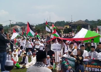 Ratusan Warga Sukabumi Gelar Doa Untuk Palestine, Ini Kata Wabup Sukabumi