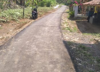 Ruas Jalan Menuju Desa Tanjung Sari Diperbaiki Dinas PU, Kades Dilah Ucapkan Ini
