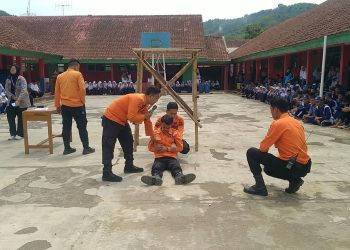 BPBD Kab.Sukabumi Gelar Pelatihan Penanganan Bencana Gempa Bumi di SMP Negeri 3