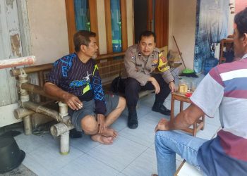 Selalu Aktif Jaga Silaturahmi, Bhabinkamtibmas Sambangi Warga Binaan