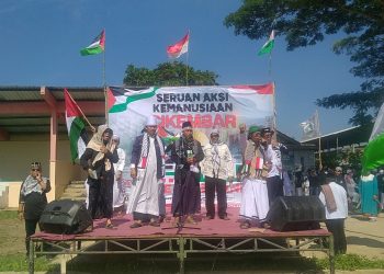 Ribuan Warga Antusias Mengikuti Aksi Bela Palestina, Padati Lapangan Bojong