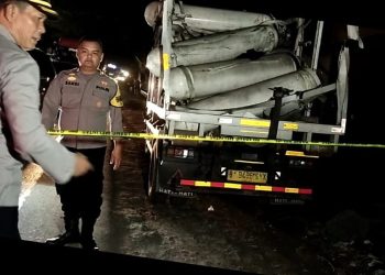 Polisi Gerak Cepat, Amankan TKP Ledakan Gas CNG di Cibadak Sukabumi
