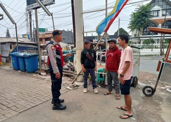 Unit Samapta Laksanakan Patroli Dialogis Siang Hari dan Berikan Himbauan Kamtibmas