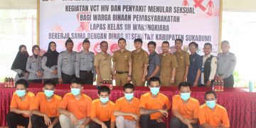 Cegah Hiv/Aids Dan Penyakit Menular Seksual, Lapas Warungkiara Gaet Dinkes Kabupaten Sukabumi Tes VCT