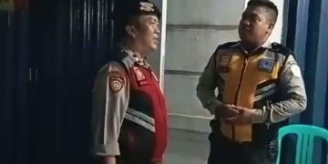 PS Kanit Samapta Polsek Lembursitu Patroli Dialogis Dengan Petugas Satpam, BRI