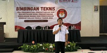 KPU Kab. Sukabumi Gelar Tahapan Pra, Puluhan Peserta Ikuti Bimtek SIREKAP