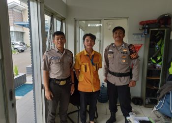 Sambangi Perusahaan PT. SCM Unit Samapta Polsek Lembursitu Patroli Dialogis Dengan Petugas Satpam, Sampaikan Himbauan Kamtimbas