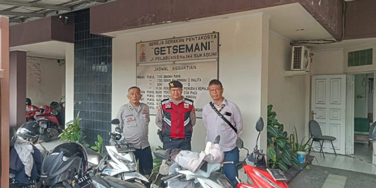 Polisi Rutin Pam Gereja Minggu Kasih Setiap Hari Minggu