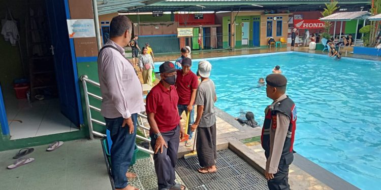 Unit Samapta Polsek Lembursitu Polres Sukabumi Kota Kontrol Tempat Wisata