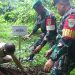 Kegiatan Bhakti TNI Peduli Lingkungan dengan Giat Penanaman Pohon
