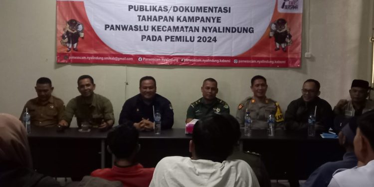Panwaslu Nyalindung Menggelar Rapat Koordinasi Publikasi Dan Dokumentasi Di Gor Cemerlang