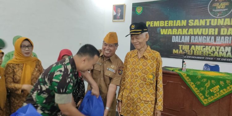 Kodim 0607/ Kota Sukabumi Berikan Santunan kepada Veteran dan Anak Yatim