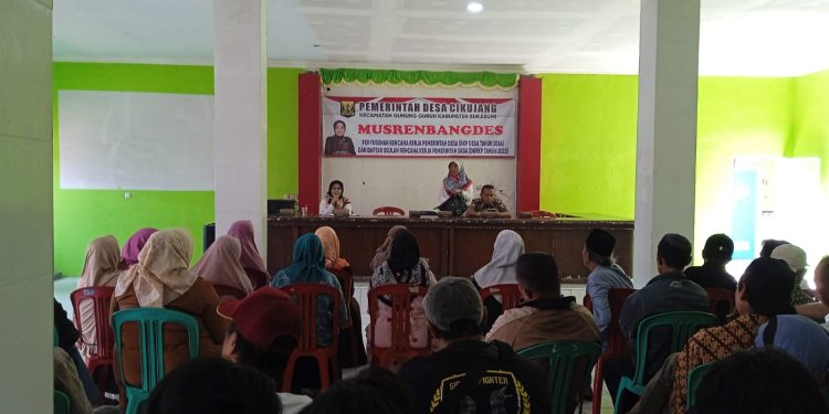 Pemdes Cikujang Gelar Musrenbangdes, Bahas Perencanaan Pembangunan Desa