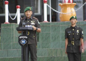 Hari Juang TNI -AD Tertib dilaksanakan di Lapang Makodim 0607/Kota Sukabumi