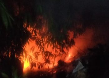 Berawal Dari Bakar Sampah, Gubuk Di Cibadak Dilahap Sijago Merah