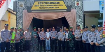 Polsek Lembursitu Gelar Apel Gabungan Pengamanan Malam Tahun Baru