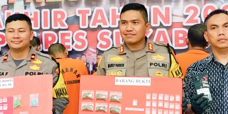 Tahun 2023 Polres Sukabumi Ungkap 108 Kasus Narkotika, Sabu Jadi Primadona