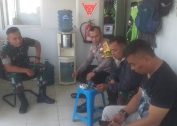 Patroli Sinergitas TNI – POLRI Menyambangi Objek Vital di Wilayah Hukum Polsek Lembursitu