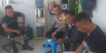 Patroli Sinergitas TNI – POLRI Menyambangi Objek Vital di Wilayah Hukum Polsek Lembursitu
