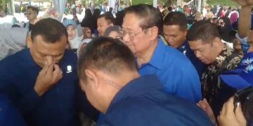 H.Susilo Bambang Yudoyono, Hadiri Silaturahmi Partai Demokrat Di Cimelati