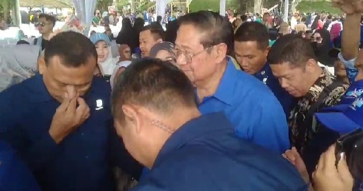 H.Susilo Bambang Yudoyono, Hadiri Silaturahmi Partai Demokrat Di Cimelati