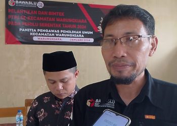 Sebanyak 184 Pengawas TPS Se-Kecamatan Warungkiara Hari ini Resmi Di Lantik