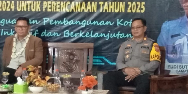 Kapolsek Lembursitu AKP Agus Suherman SE, Hadiri Giat Musrembang Kecamatan Lembursitu